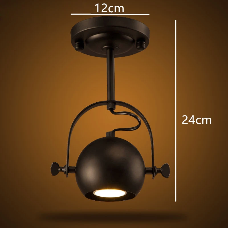 Винтажный потолочный светильник в стиле ретро точечная лампа для дома лофта бара