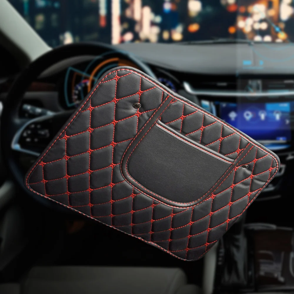 

Anti-Kick Pad Mat PU Leather Protector Cover Universal Car Accessory