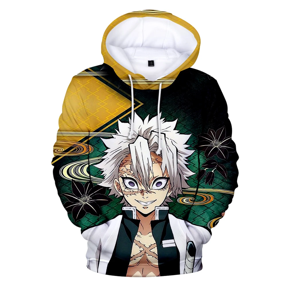 

3D Comic Kimetsu No Yaiba Hoodies Sweatshirts Fashion Hip Hop Autumn Men Women Demon Slayer Clothes