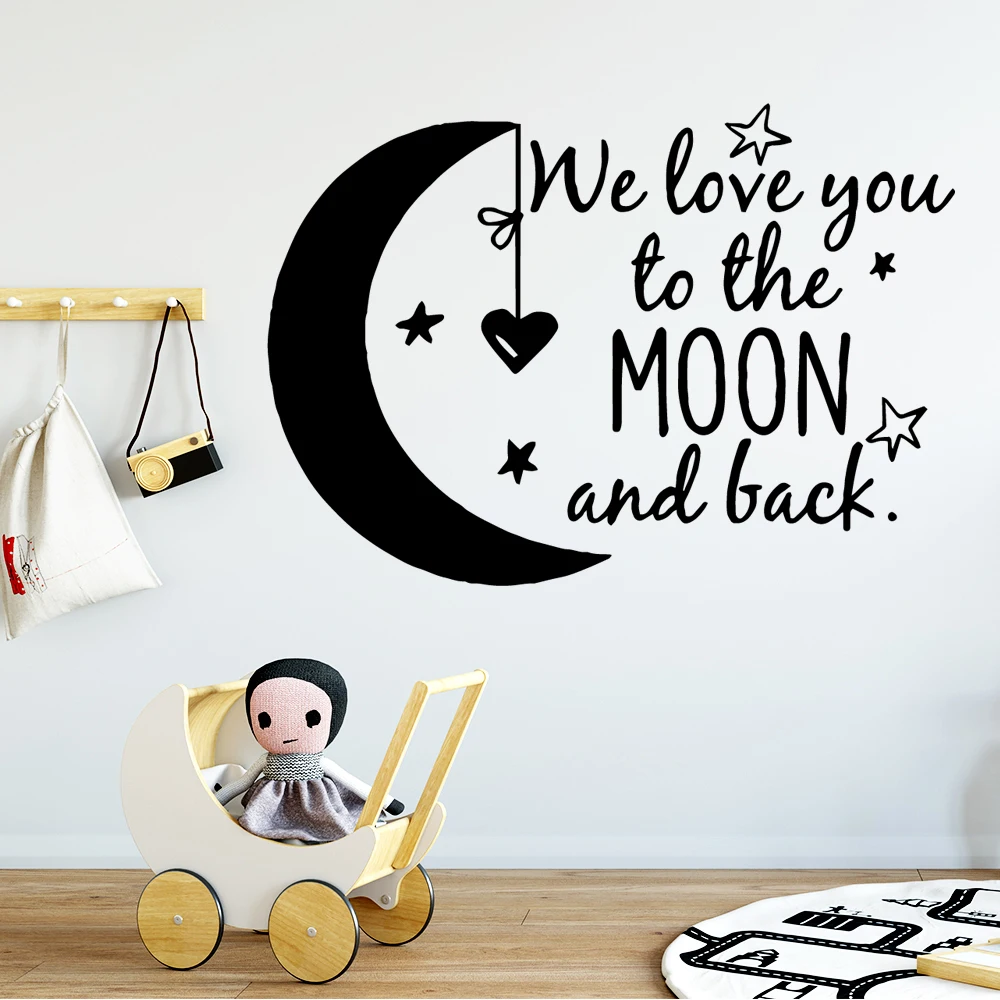

Lovely we love you Phrase Wall Stickers For Kids Rooms Frase Baby Wall Stickers Vinyl Wallpaper Quote stickers chambre bebe