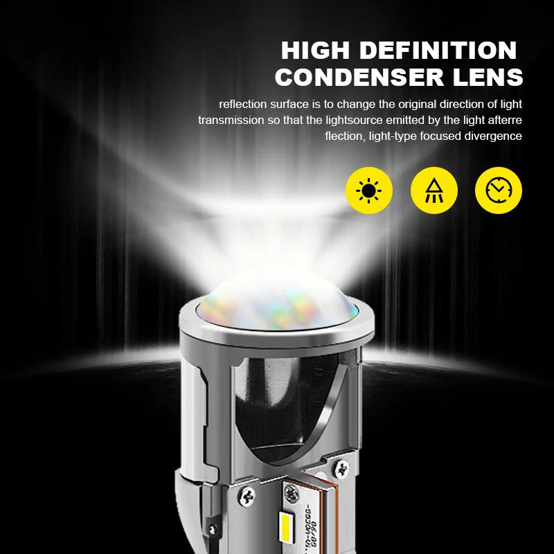 Автомобильные фары EURS 2 шт. светодиодные лампы ближнего и дальнего света G6 8000 лм |