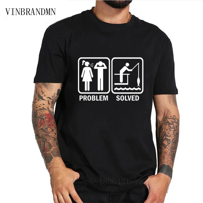 Новинка подарки на день рождения топы футболки с решим проблему Мужская футболка