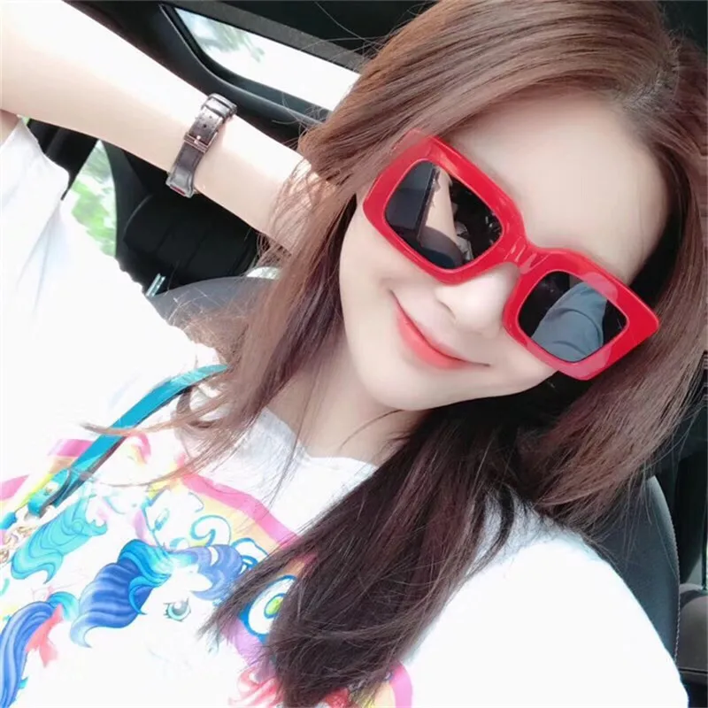 OLOEY трендовые Квадратные Солнцезащитные очки для женщин фирменный дизайн