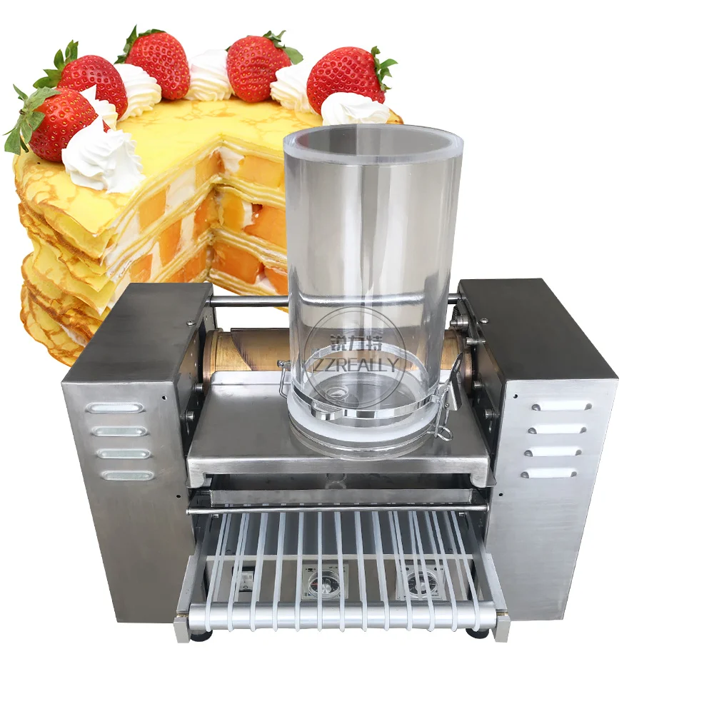 

Commercial Cake Layer Machine Melaleuca Roti Mille Crepe Chapati Tortilla Pancake Maker Bakery Equipment