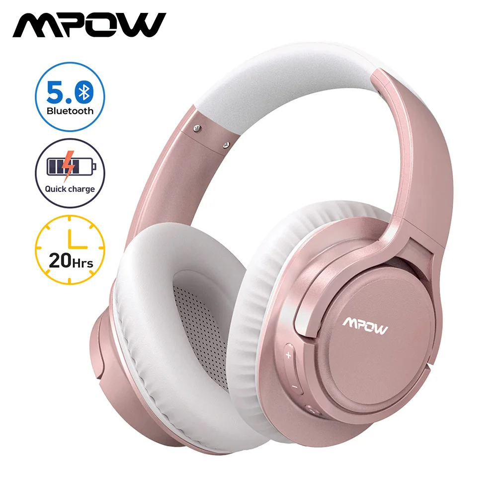 Mpow H7 Pro Беспроводные Bluetooth 5 0 Наушники Hi Fi стерео звук поддержка быстрой зарядки 20H
