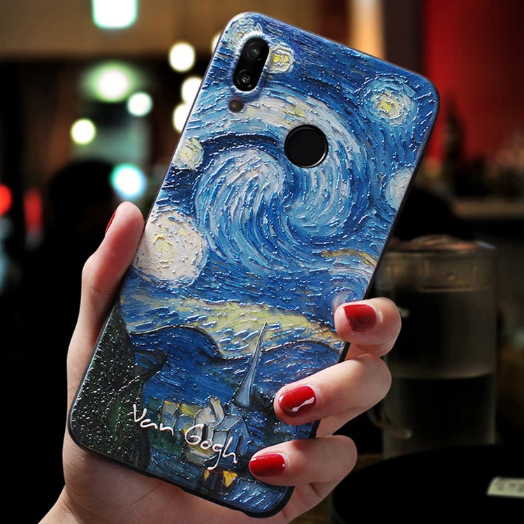 Мобильный телефон чехлы для Redmi Note 7 Pro облегающий чехол Xiaomi Note7 7Pro Черный Звездный