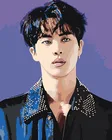 Картина по номерам Корейская K-POP группа BTS Джин, 40x50 см, Живопись по Номерам, K-POP-021