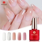 Акриловый полигель для наращивания MSHARE, быстрое наращивание, телесный розовый, Типсы для ногтей, УФ гель для ногтей, отмачиваемый, прозрачный розовый