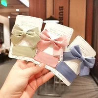 2pcs fashion women bow hairpin simple girl clips princess style baby claws pin sweet hairgrips barrettes accessories