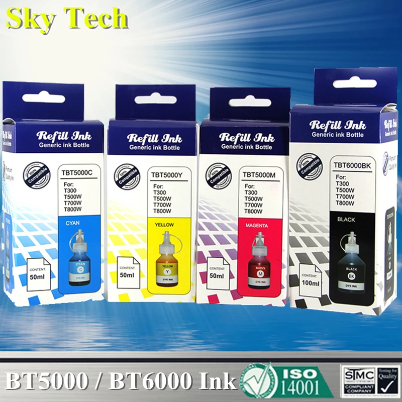 Champ Sky качественные чернила для BT5000 BT6000 Brother DCP T300 T500W T700W и т. д.|Наборы заправки