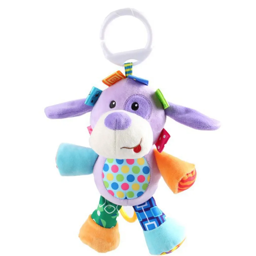 

Bright Color Lovely Rattles Toys Stroller Pram Crib Hanging Plush Toys Animal Clip Baby Crib Bed Hanging Bells Toys For Babies