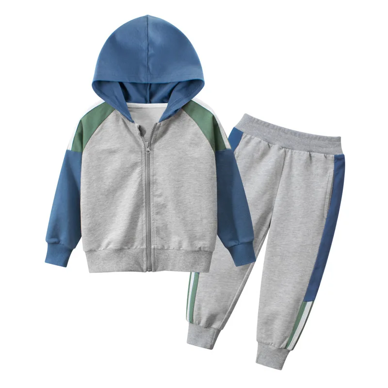 

Spring Baby Casual Tracksuit Children Boy Cotton Zipper Jacket Pants 2Pcs/Sets Kids Leisure Sport Suit Infant Clothing
