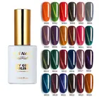 RS гель для ногтей кошачьи глаза Полупостоянный отмачиваемый эмалевый лак 24 цвета 9D Магнитный Гель-лак УФ светодиодный лак 15 мл