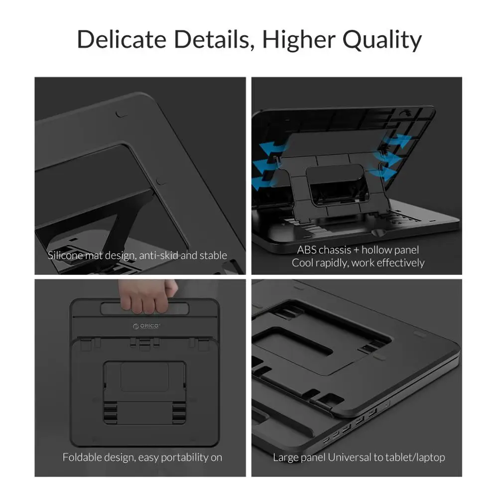 Подставка для ноутбука ORICO 3 порта USB 0 с держателем|Подставка ноутбука| |