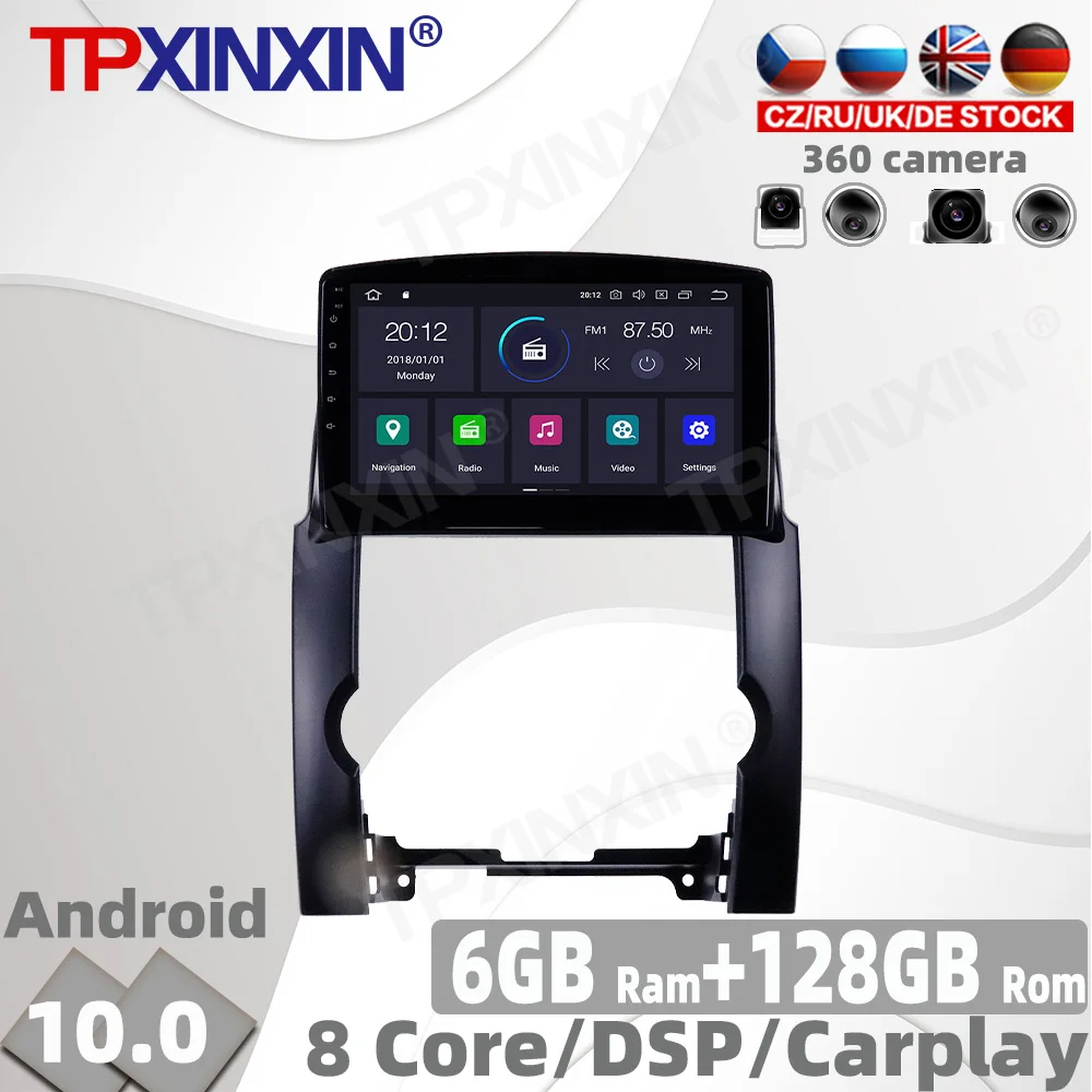 

6+128GB Android 10 PX6 For Kia Sorento 2009 - 2012 Car Radio Accessories Multimedia Video Player Navigation GPS Auto 2din No DVD