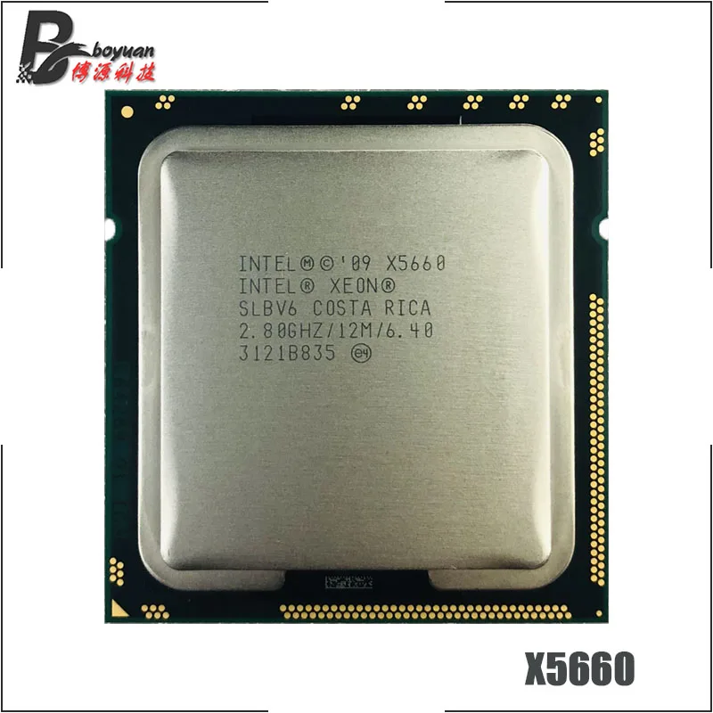 Процессор Intel Xeon X5660 2 8 ГГц шестиядерный двенадцатипоточный ЦПУ 12 МБ 95 Вт LGA