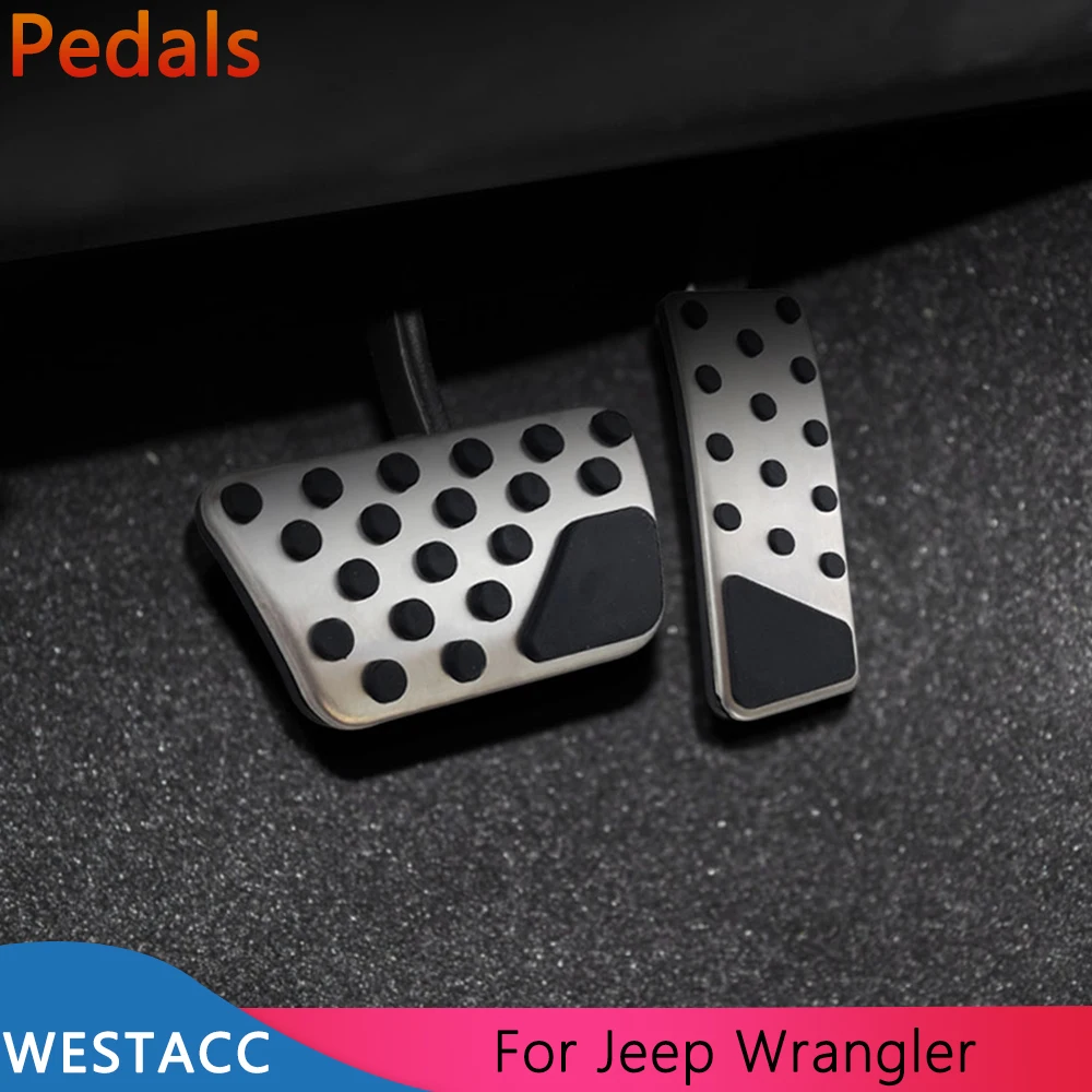 Автомобильные педали из нержавеющей стали для Jeep Wrangler JK 2007 - 2017 AT запчасти