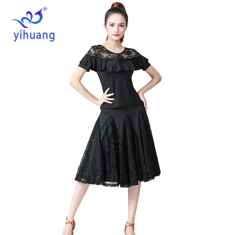 High Quality 2020 Ballroom Latin Costumes Dance Performance Wear Set Modern Standard Practice Dress Waltz Tango Party Outfits