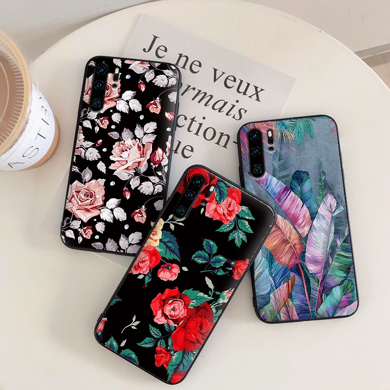 Для huawei P8 P9 Mini P10 P20 2019 P30 LITE для P Smart Z 2018 Pro Чехол телефона с черепичными розами и