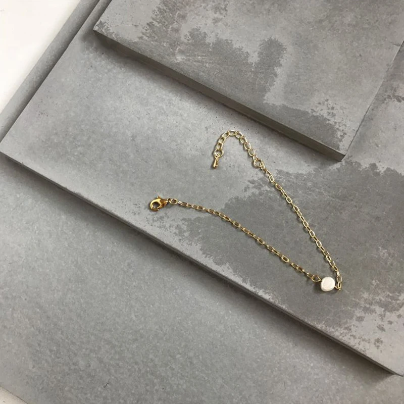 Peri'sbox шикарный золотой браслет-цепочка с застежкой жемчужные браслеты