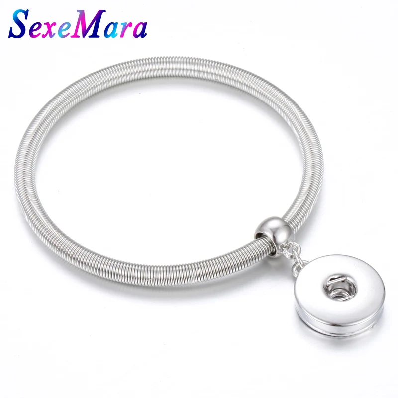 Браслет с кнопками золотой черный серебристый цвет эластичный браслет