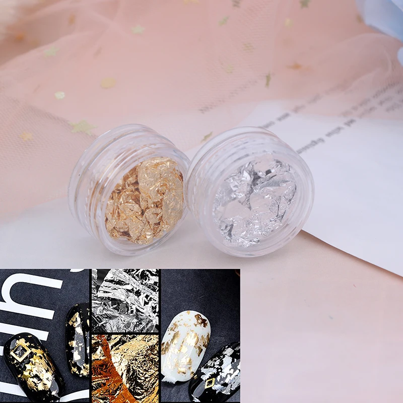 Необычная алюминиевая фольга бумажная наклейка для дизайна ногтей блестящие
