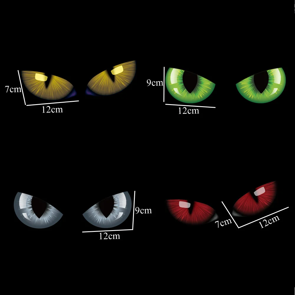 1 шт. креативная наклейка кошачий глаз самоклеящаяся для декора автомобиля