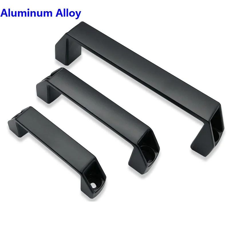 Черные ручки из алюминиевого сплава для экструзии профиля серии 2020/3030/4040 5