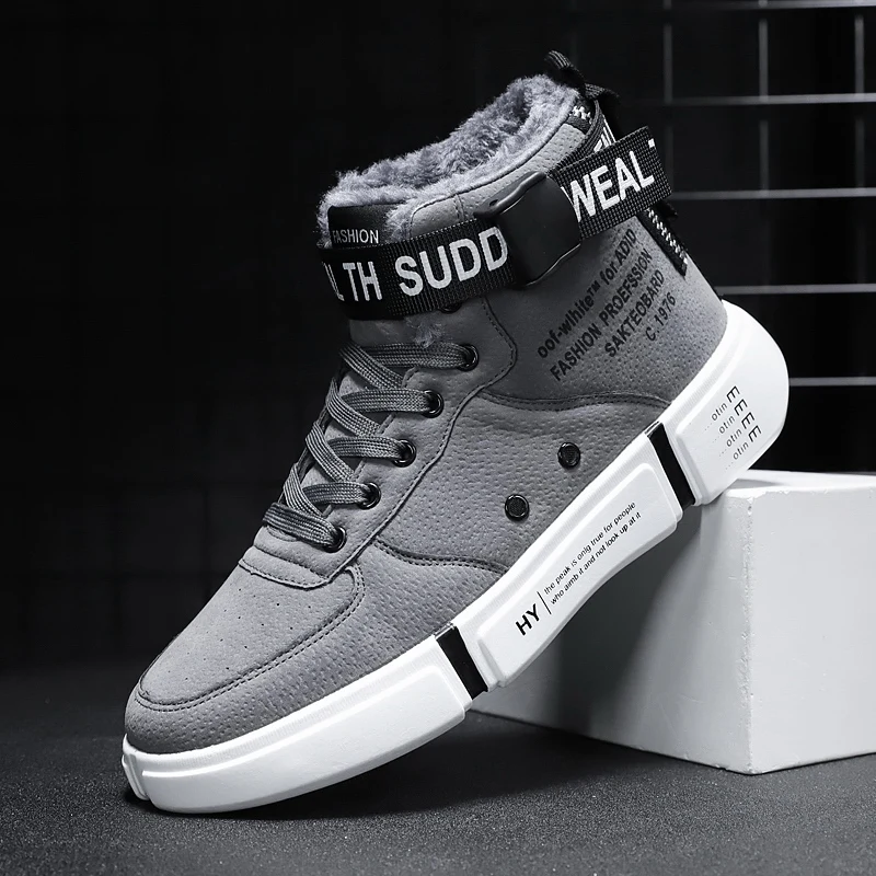 Hemmyi/мужские ботинки Высокие кроссовки Кашемировые зимние Мужские уличные