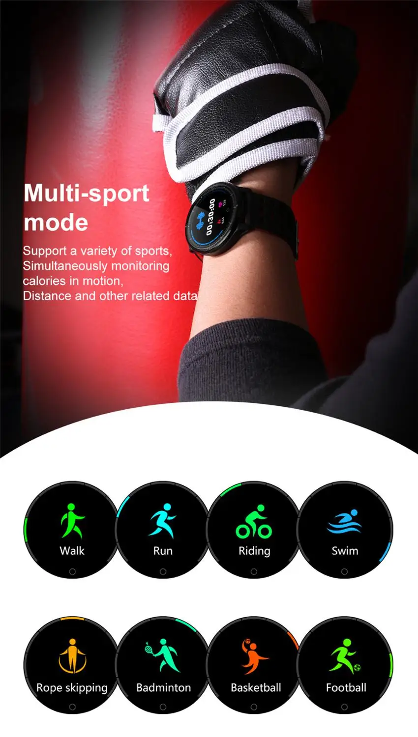 

P71 Smart Wristband Heart Rate Blood Pressure Measurement IP68 Waterproof Fitness Bracelet for Android IOS Band Smart Watch.
