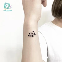 rocooart animal waterproof temporary tattoo sticker panda cat fox tattoo body art women new fake taty tatuaje cute small tatto