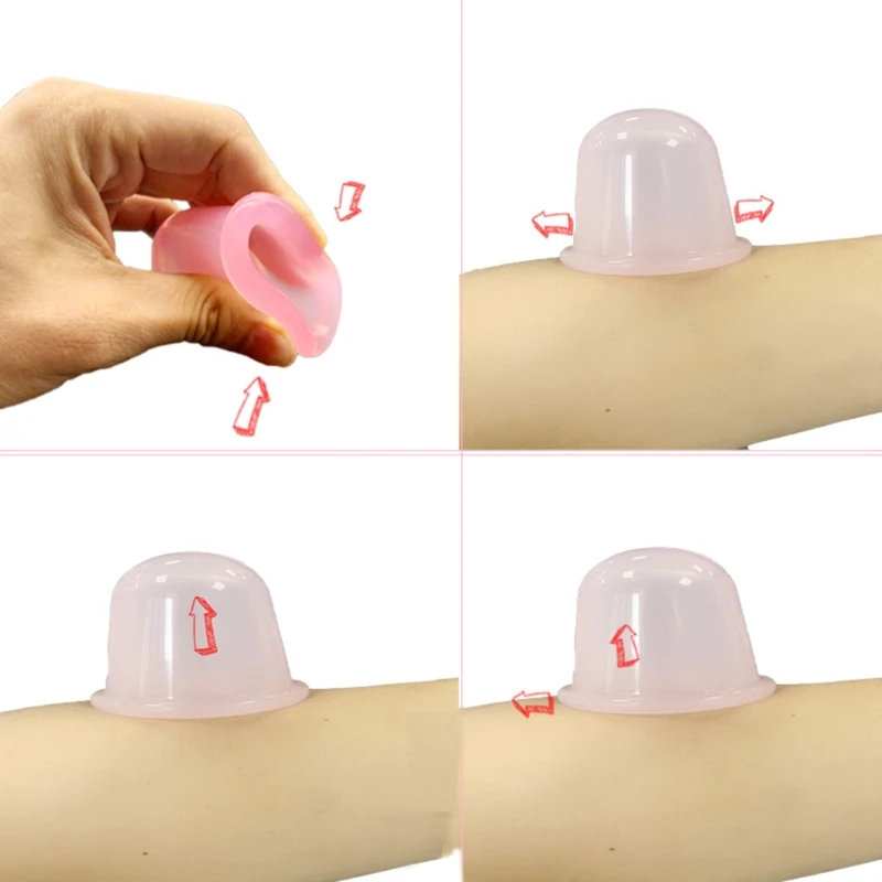 

Silicone Facial Eye Massage Cupping Set ChineseTherapy Set Silicone Vacuum Cup Body Pain Relief