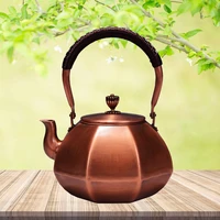 1 2l1 6l copper kettle handmade pure copper teapot red copper boiling water kettle kung fu tea set healthy tea pot