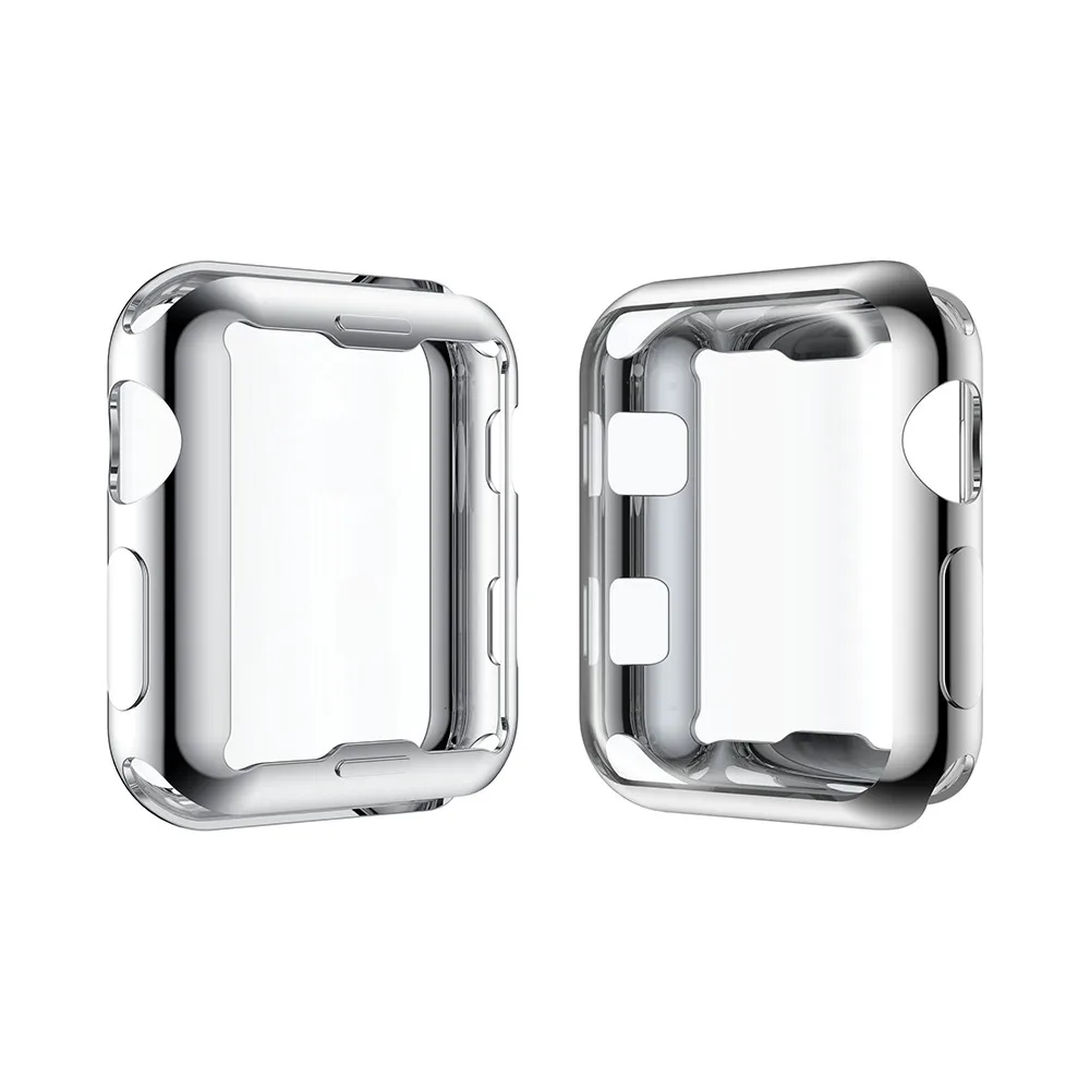 Прозрачный чехол для Apple Watch 38 мм 42 мягкий Series 3 2 1 и тонкий защитный из ТПУ |