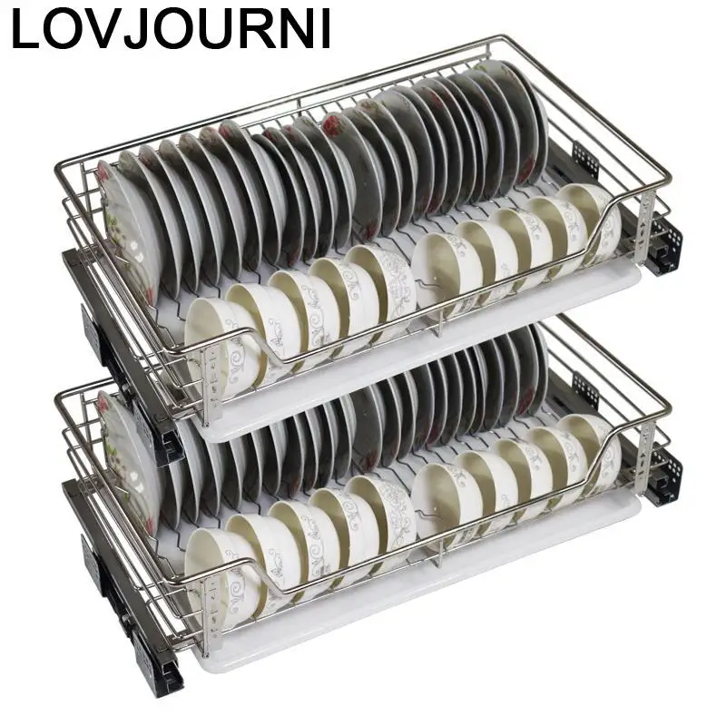 

Mutfak Pantry Accesorios Armario Stainless Steel Organizer Cocina Cuisine Kitchen Cabinet Cestas Para Organizar Basket