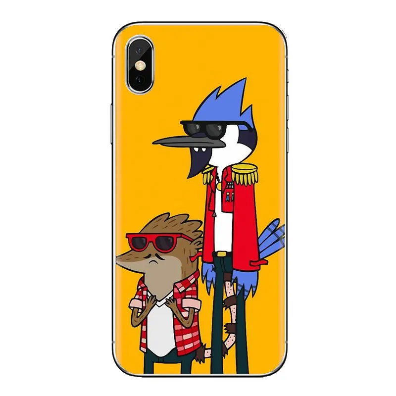 Обычное шоу Ригби Blue Jay енота ТПУ чехлы накладки для Oneplus 3t 5T 6T Nokia детей возрастом 2