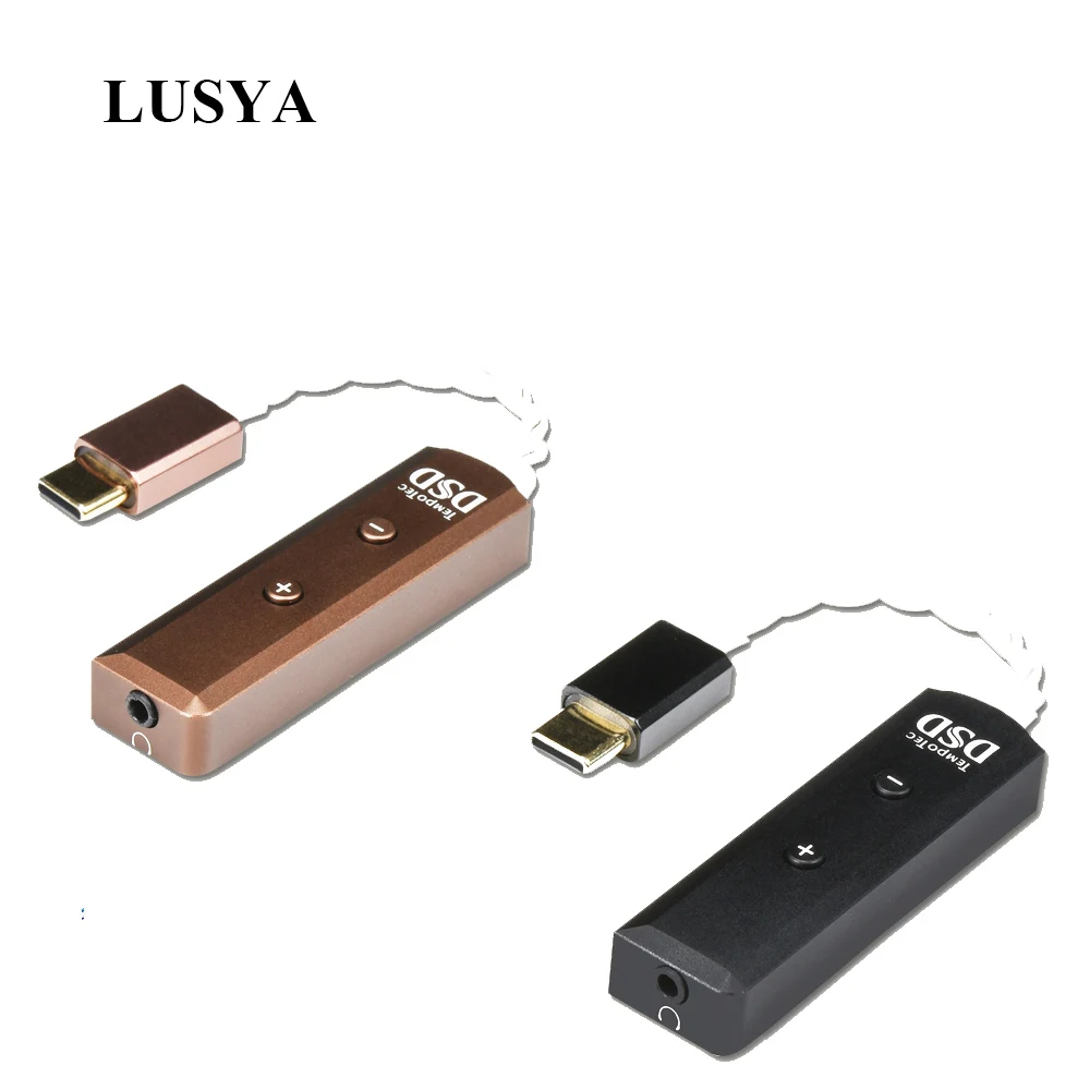 Портативный усилитель для наушников Lusya CS43131 DAC BHD2.5 баланс DSD256 двойной кабель