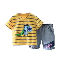 new summer baby boy clothes children girl cartoon cotton t shirt shorts 2pcsset toddler fashion casual clothing kids tracksuits