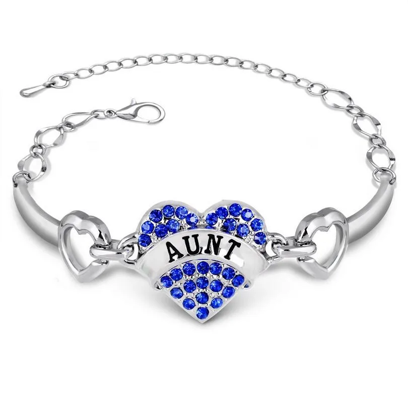 2019 Luxury Rhinestone Mom Sister Daughter Heart Bracelet Fashion Hope Best Friends Bracelets For Women Girls Family Gift | Украшения и