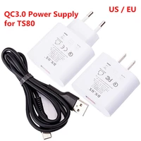 original ts80 digital soldering iron eu us plug qc 3 0 usb type c power supply adapter station replacement 3 6v 12v eu us plug