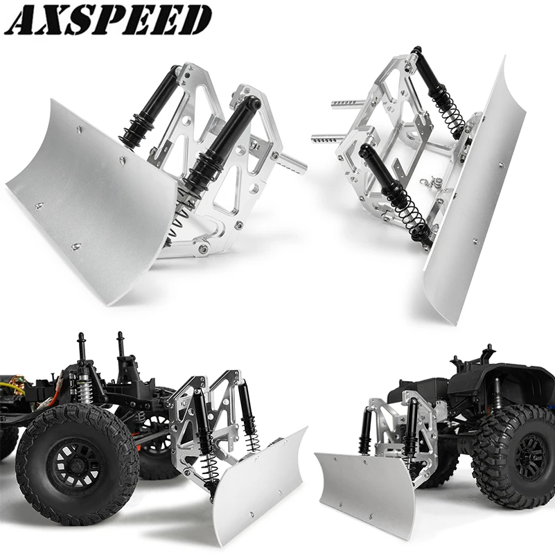 

AXSPEED Metal Snow Plow Snow Sand Shovel Tools for 1/10 RC Crawler Car TRX4 TRX6 Axial SCX10 II 90046 90047 90028 90027