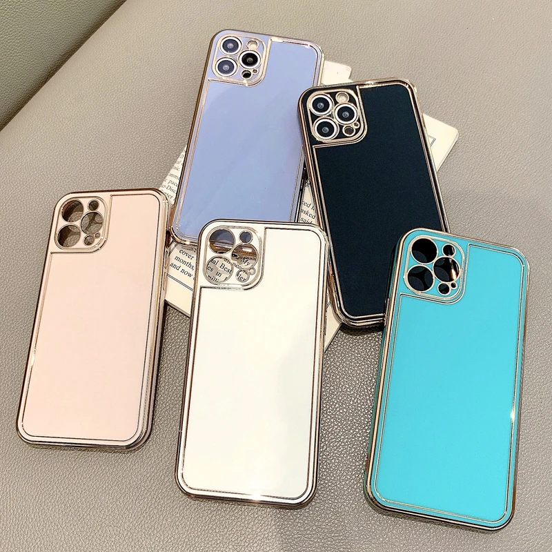 

Waterproof For iphone 12 pro max case luxury white Protection For iphone 11 12 mini X XS XR 6 6S 7 8 Plus cases Mobile Phones