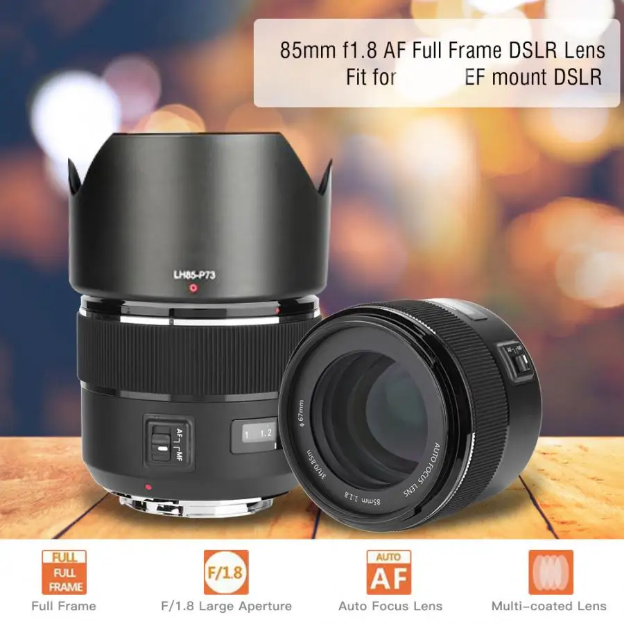 MEIKE 85 мм F1.8 AF Автофокус Средний телеобъектив с полной рамкой для Canon EF крепление DSLR