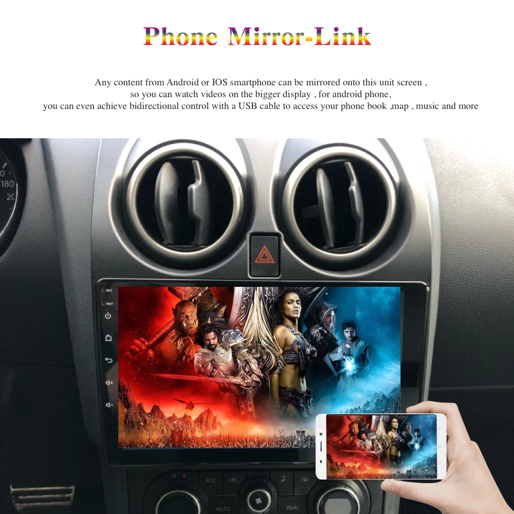 Android 9,0 2 Din gps Мультимедиа для Nissan Qashqai 2008-2013 J10 Автомагнитола PX6 DSP ips HDMI 4 Гб+ 64 Гб RDS wifi BT USB карта
