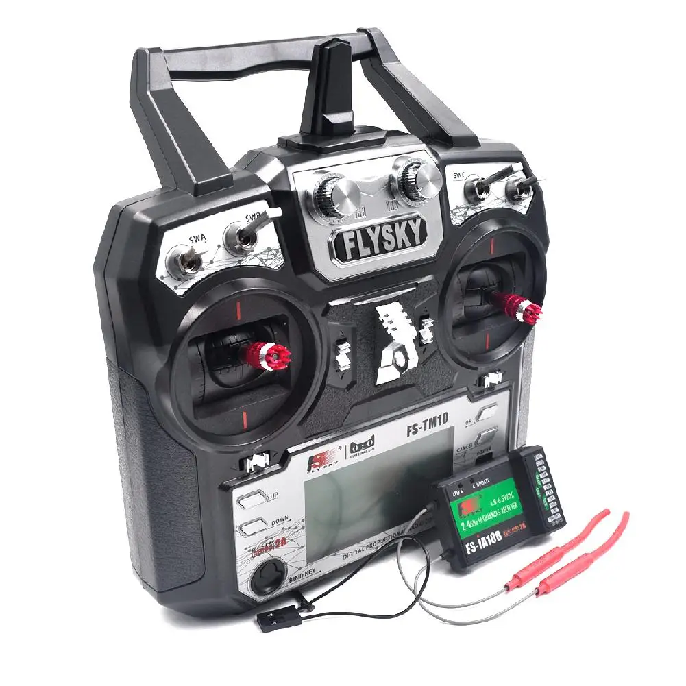 LeadingStar Flysky FS-TM10 2.4G 10CH AFHDS RC Transmitter Black with FS IA10B /IA6B Receiver | Игрушки и хобби