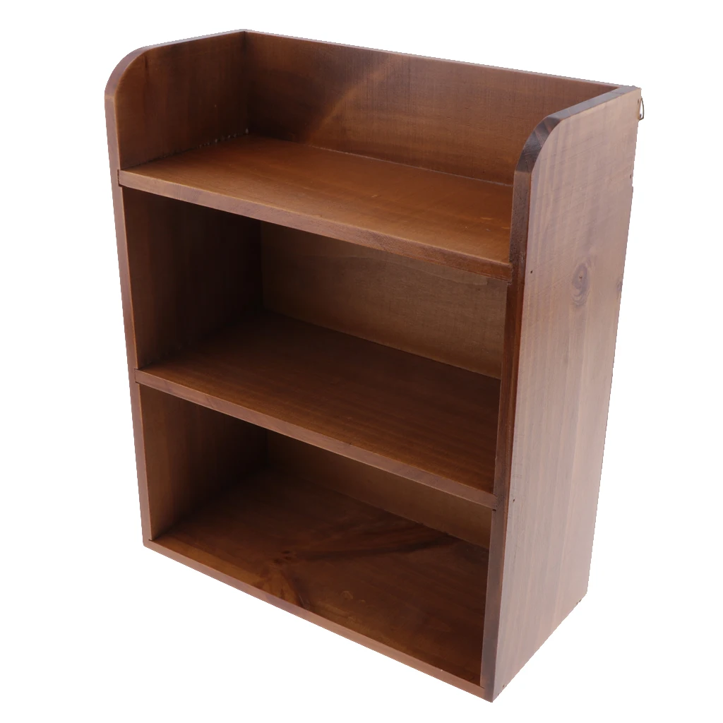 

Деревянная настольная полка 3 уровня