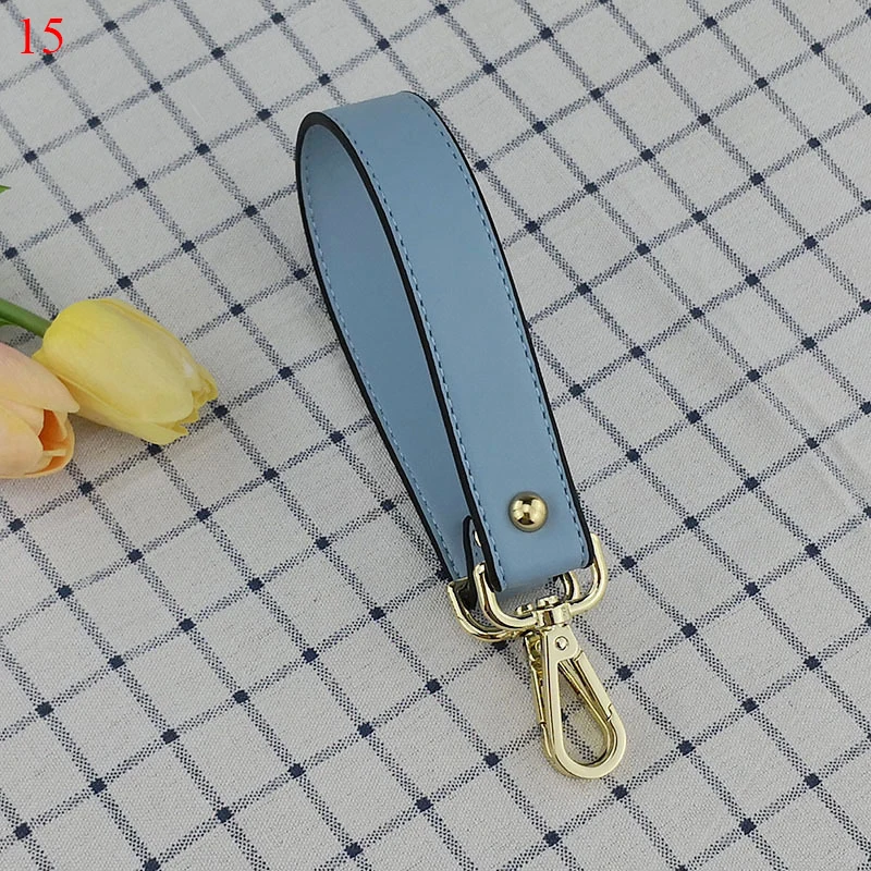 

New PU Leather Fashion Replacement Serpentine Bag Strap Handbag Handle Solid Color Shoulder Bag Short Belt Bag Parts Accessories