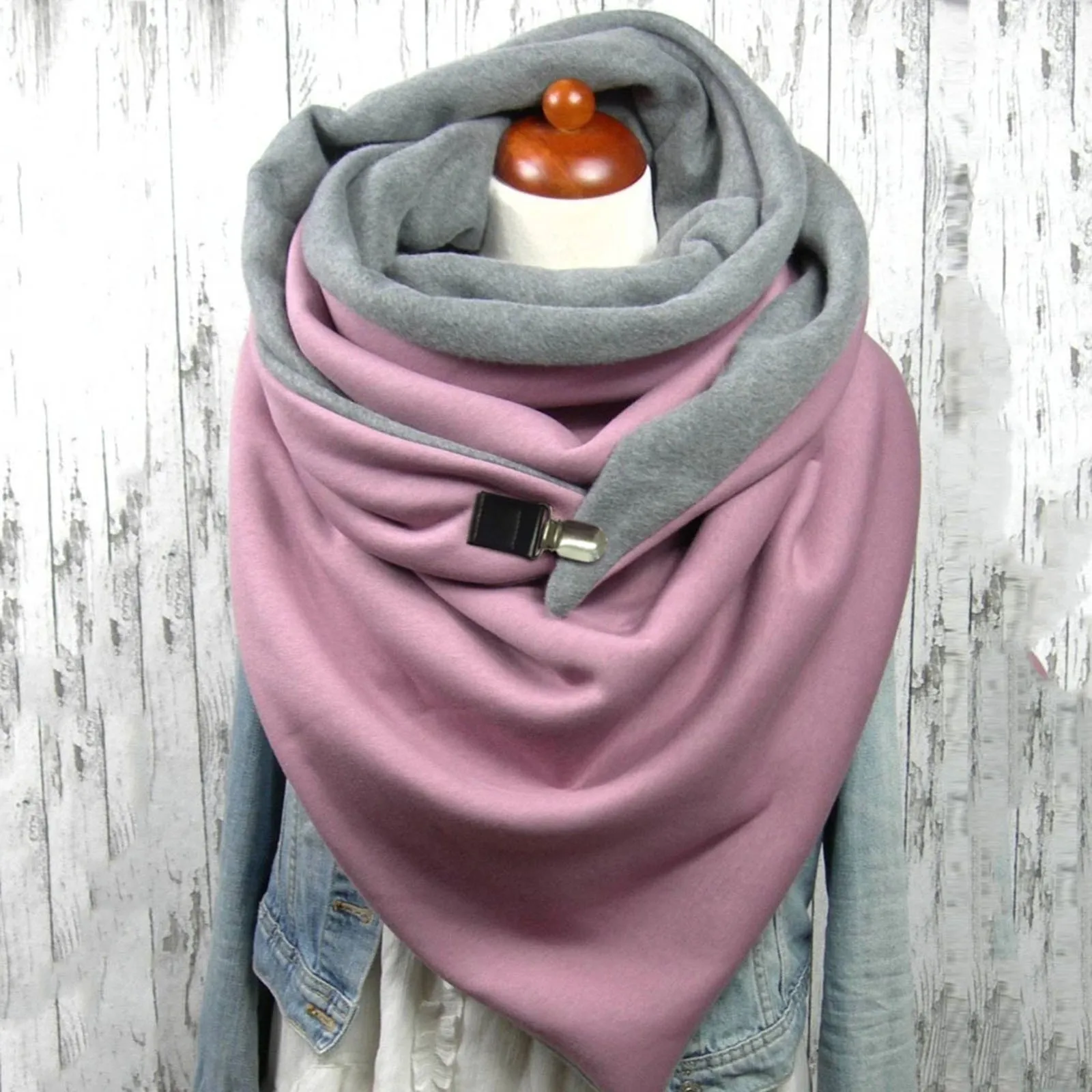 

Шарф женский хлопковый с принтом, универсальный, в стиле ретро, зима 2021