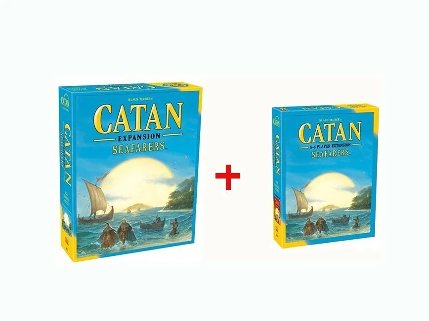 Настольная игра Catan: Trade Build Settle/setters/5-6 плеер, набор для расширения, полный английский, высокое качество, домашние, вечерние, настольные игры - Цвет: SEAFARERS BOTH