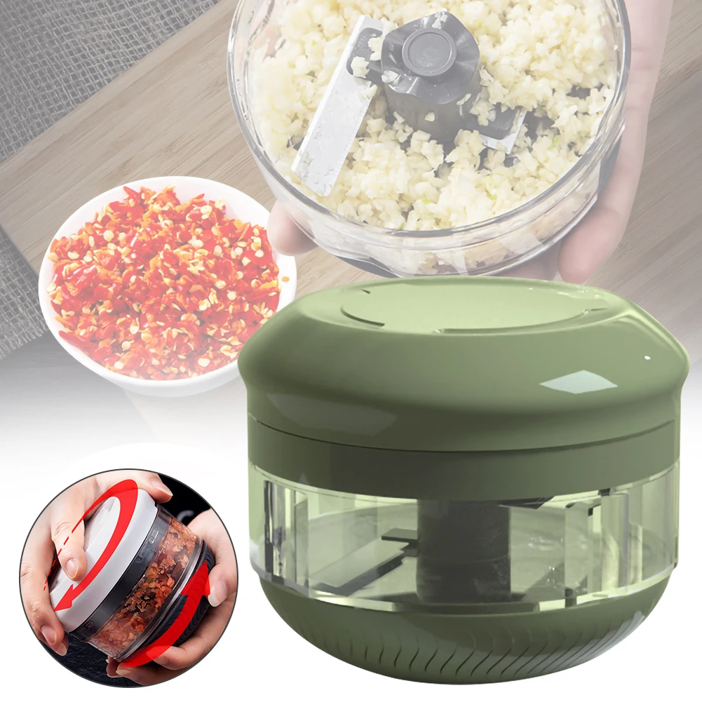 

Mini USB Wireless Electric Garlic Masher Sturdy Press Mincer Vegetable Chili Meat Grinder Food Chopper Kitchen Tools
